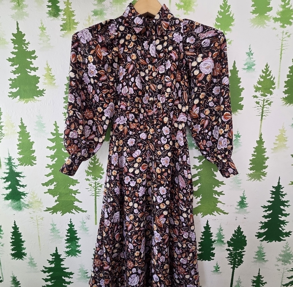 Floral Print Women's Shirt Dress
